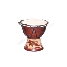 Wood Brown Djembe Carved Dolphin 15 cm