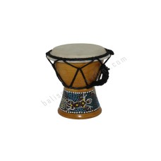 Wood Djembe Natural Brown Gecko 12 cm