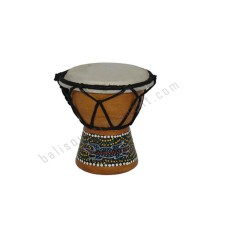 Wood Djembe Natural Brown Lizard 12 cm