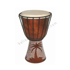 Wood Djembe Brown Painted Palm 50 cm