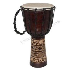 Wood Djembe Classic Carved 70 cm