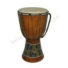 Wood Djembe Aboriginal Green 60 cm