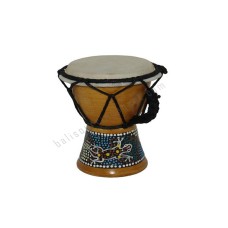 Wood Djembe Natural Brown Gecko 15 cm