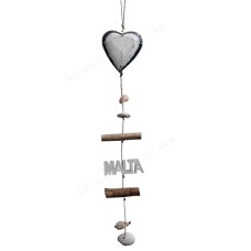 Wood Heart Malta Driftwood Mobile 40 cm