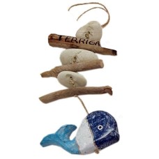 Wood Dolphin Driftwood Mobile 30 cm