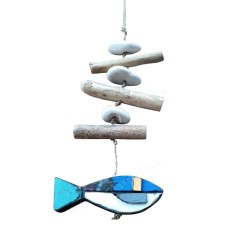 Wood Fish Driftwood Mobile 30 cm