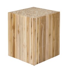 Teak Mosaic Accent End Table