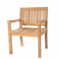 Teak Garden Single Bench Chair ANGELO