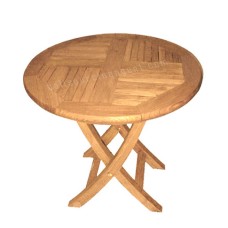 Teak ABRAHAM Folding Table 75 cm