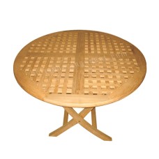 Teak ENRICO Folding Table 120 cm