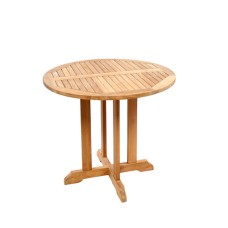 Teak POTENZA Garden Round Table 80 cm