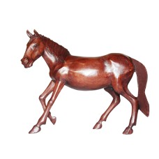 Wood Walking Horse Brown 35 cm