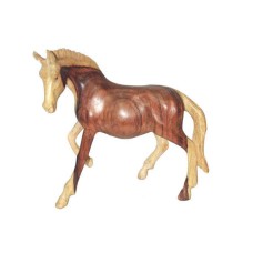 Sono Wood Walking Horse Natural 17 cm