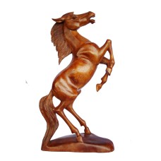 Wood Standing Horse on Base 100 cm