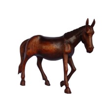 Wood Walking Horse Brown 25 cm