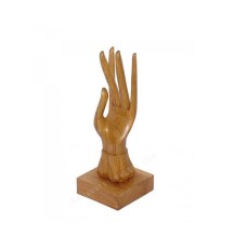 Wood Left Hand Rings Display 25 cm