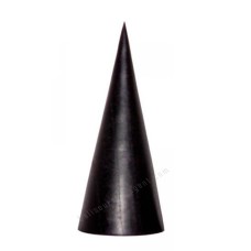 Wood Black Cone Rings Display 20 cm