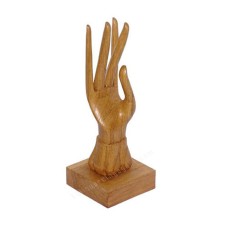 Wood Right Hand Rings Display 25 cm