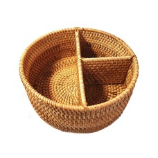 Rattan Compartment Honey Brown 19 cm