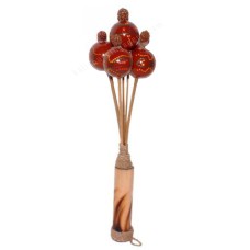 Wood Maracas Red Ping Pong Balls 28 cm