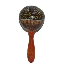 Coconut Shell Stick Maracas Gecko 18 cm