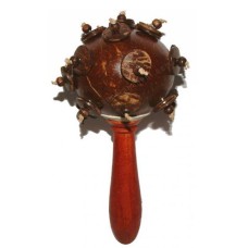 Coconut Shell Stick Maracas Natural 23 cm