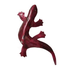 Metal Gecko Red 18 cm