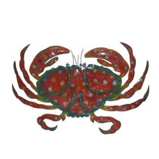 Metal Crab Red Green 84 cm