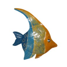 Metal Fish Blue Yellow 50 cm