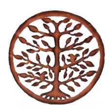 Metal Tree Of Life Brown Gold 31 cm