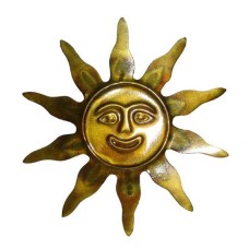 Metal Sun Golden 15 cm