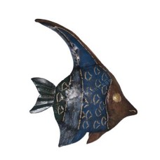 Metal Fish Blue Brown 50 cm