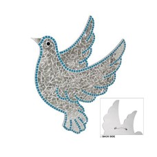 Mosaic Glass Dove Ornament 45 cm