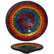 Shape Plate Mosaic Glass Multicolor 50 cm