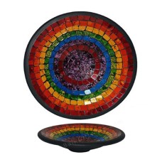 Shape Plate Mosaic Glass Multicolor 40 cm