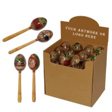 Painted Stick Eggs Maracas Display Of 12