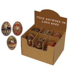 Assorted Motif Eggs Maracas Display Of 12