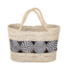 Hand Woven Straw Grass Shoulder Bag