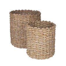 Banana Leaf Basket Natural Set Of 2