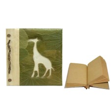 Notebook Green Leaf Giraffe Small