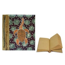 Notebook Maroon Aborigine Turtle Medium