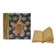 Notebook Maroon Aborigine Turtle Small