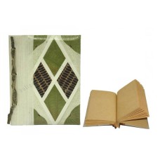 Notebook Green Leaf Diamond Medium