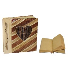 Notebook Heart Pattern Fruit Peel Medium