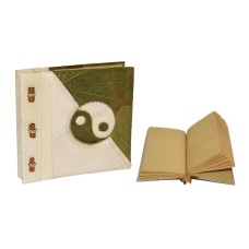 Notebook Green Leaf Yin Yang Motif Small