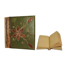 Notebook Medium Hibiscus Green Leaf Flower