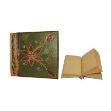 Notebook Small Hibiscus Green Leaf Flower