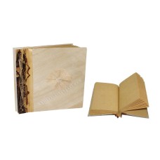 Small Banana Bark White Notebook Flower