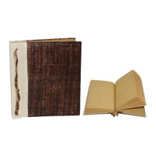 Notebook Medium Brown Plaited Grass