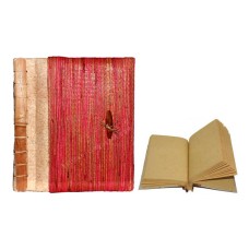 Notebook Medium Red Pandanus Fiber